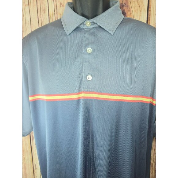 Footjoy FJ Mens Golf Polo Shirt Large Gray Cowboys Golf Club - Picture 6 of 8